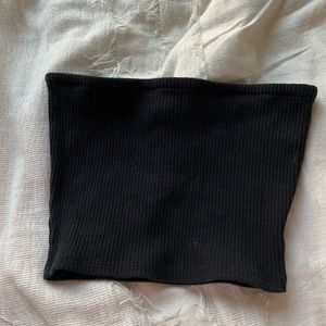 Urban outfitters black ribbed tube top